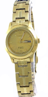 AAA 1:1 Replica Seiko-5 Ladies Watches Gold Dial Automatic 26MM SYME02K1 Watch