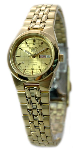 AAA 1:1 Replica Seiko-5 Ladies Watches Gold Dial Automatic SYMG68J1 Watch