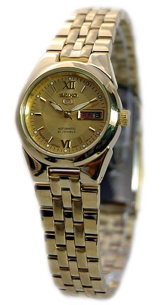 AAA 1:1 Replica Seiko-5 Ladies Watches Gold Dial Automatic SYMG80J1 Watch