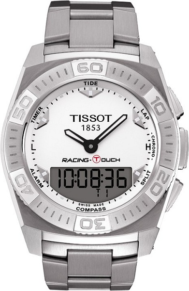 AAA 1:1 Replica Tissot-T-Touch Mens Watches White Dial Quartz 46.26MM T002.520.11.031.00 Watch