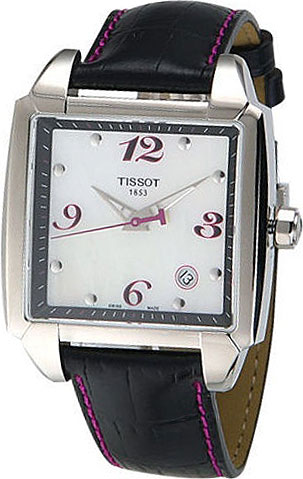 AAA 1:1 Replica Tissot-T-Trend-Quadrato Ladies Watches Silver Dial Swiss Quartz 34MM T005.510.16.117.00 Watch
