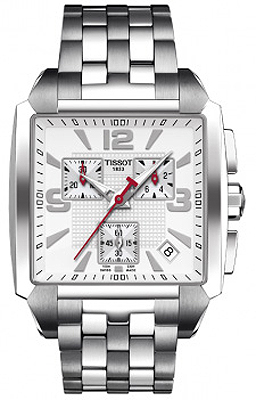 AAA 1:1 Replica Tissot-T-Trend-Quadrato Mens Watches Silver Dial Quartz T005.517.11.277.00 Watch