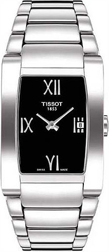 AAA 1:1 Replica Tissot-T-Trend-Generosi-T Ladies Watches Black Dial Swiss Quartz 24MM T007.309.11.053.00 Watch