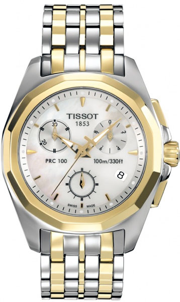 AAA 1:1 Replica Tissot-T-Sport-PRC100 Ladies Watches Pearl Dial Quartz 35MM T008.217.22.111.00 Watch