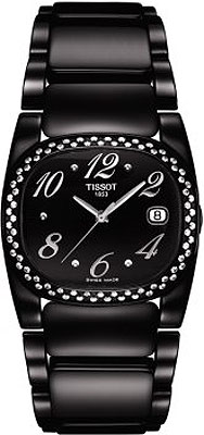 AAA 1:1 Replica Tissot-T-Trend-T-Moments Ladies Watches Black Dial Swiss Quartz 28MM T009.110.11.057.02 Watch
