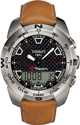 AAA 1:1 Replica Tissot-T-Touch Mens Watches Black Dial Swiss Quartz 43.6MM T013.420.46.201.00 Watch