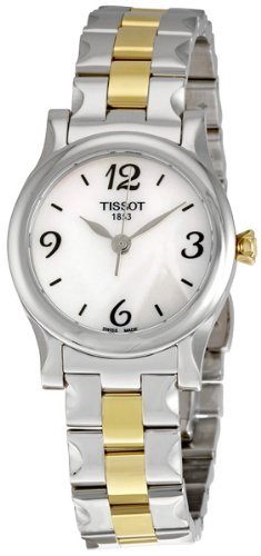 AAA 1:1 Replica Tissot-Stylist-T Ladies Watches Mother Of Pearl Dial Swiss Quartz 28MM T028.210.22.117.00 Watch