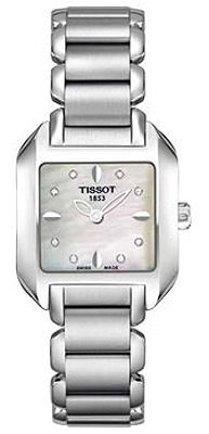 AAA 1:1 Replica Tissot-T-Trend-T-Wave Ladies Watches Pearl Dial Quartz T02.1.285.74 Watch