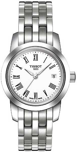 AAA 1:1 Replica Tissot-T-Classic Ladies Watches White Dial Swiss Quartz 28MM T033.210.11.013.00 Watch
