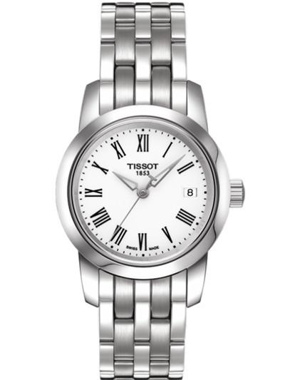 AAA 1:1 Replica Tissot-T-Classic Ladies Watches White Dial Swiss Quartz 28MM T033.210.11.013.10 Watch