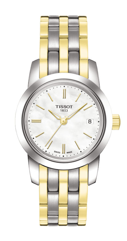 AAA 1:1 Replica Tissot-T-Classic Ladies Watches White Dial Swiss Quartz 28MM T033.210.22.111.00 Watch