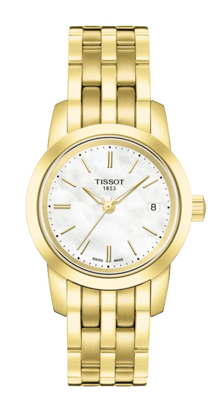 AAA 1:1 Replica Tissot-T-Classic Ladies Watches White Dial Swiss Quartz 28MM T033.210.33.111.00 Watch