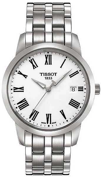 AAA 1:1 Replica Tissot-T-Classic Mens Watches White Dial Swiss Quartz 38MM T033.410.11.013.00 Watch