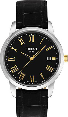 AAA 1:1 Replica Tissot-Classics Mens Watches Black Dial Swiss Quartz 38MM T033.410.26.053.00 Watch