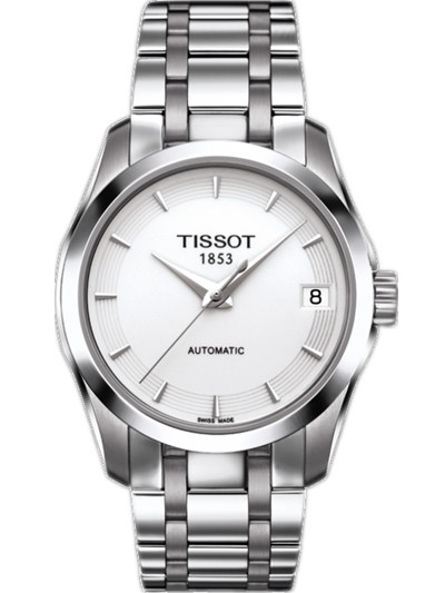 AAA 1:1 Replica Tissot-T-Trend-Couturier Ladies Watches White Dial Automatic 32MM T035.207.11.011.00 Watch
