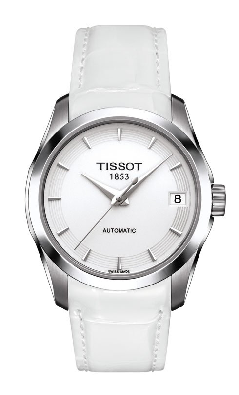 AAA 1:1 Replica Tissot-T-Trend-Couturier Ladies Watches White Dial Automatic 32MM T035.207.16.011.00 Watch