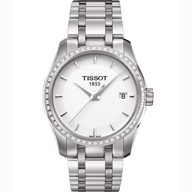 AAA 1:1 Replica Tissot-T-Trend-Couturier Ladies Watches White Dial Swiss Quartz 32MM T035.210.61.011.00 Watch