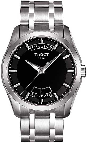 AAA 1:1 Replica Tissot-T-Trend-Couturier Mens Watches Black Dial Automatic Mechanical 39MM T035.407.11.051.00 Watch