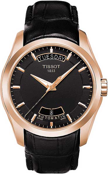 AAA 1:1 Replica Tissot-T-Classic Mens Watches Black Dial Automatic Mechanical 39MM T035.407.36.051.00 Watch