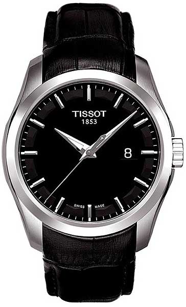 AAA 1:1 Replica Tissot-T-Classic Mens Watches Black Dial Quartz 39MM T035.410.16.051.00 Watch
