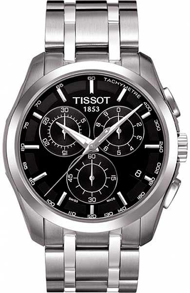 AAA 1:1 Replica Tissot-T-Trend-Couturier Mens Watches Black Dial Swiss Quartz 41MM T035.617.11.051.00 Watch