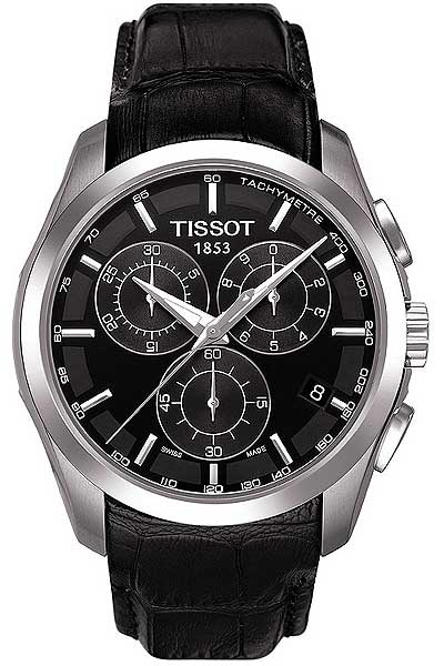 AAA 1:1 Replica Tissot-T-Trend-Couturier Mens Watches Black Dial Swiss Quartz 41MM T035.617.16.051.00 Watch
