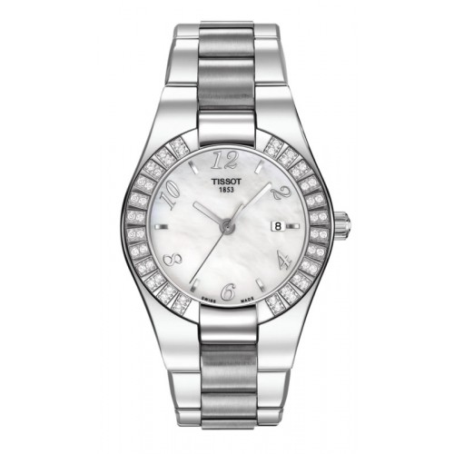 AAA 1:1 Replica Tissot-T-Trend-Glam-Sport Ladies Watches Mother Of Pearl Dial Swiss Quartz 32MM T043.210.11.117.01 Watch
