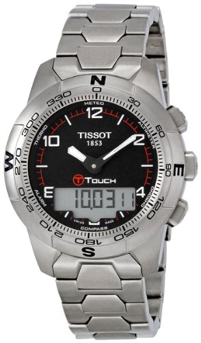 AAA 1:1 Replica Tissot-T-Touch-II Mens Watches Black Dial Swiss Quartz 45MM T047.420.44.057.00 Watch