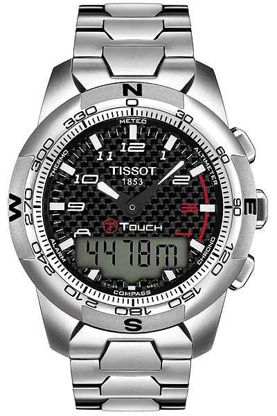 AAA 1:1 Replica Tissot-T-Touch-II Mens Watches Black Dial Swiss Quartz 42.7MM T047.420.44.207.00 Watch