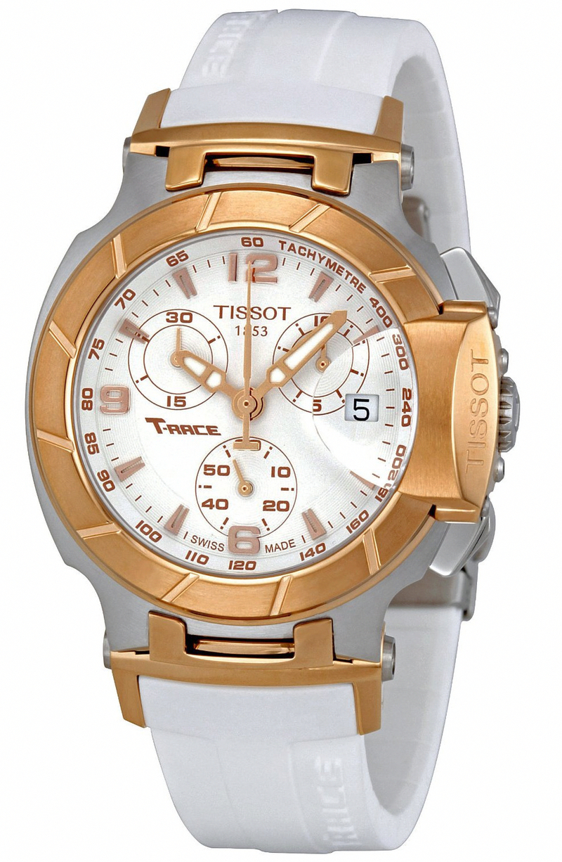 AAA 1:1 Replica Tissot-T-Race Ladies Watches White Dial Swiss Quartz 36.65MM T048.217.27.017.00 Watch