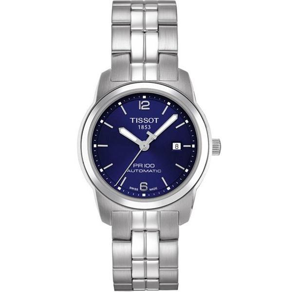 AAA 1:1 Replica Tissot-T-Classic-PR-100 Ladies Watches Blue Dial Automatic 28MM T049.307.11.047.00 Watch