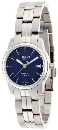 AAA 1:1 Replica Tissot-T-Classic-PR-100 Ladies Watches Blue Dial Swiss Quartz 27MM T049.310.44.041.00 Watch