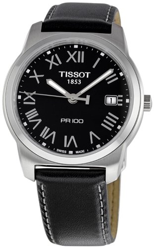 AAA 1:1 Replica Tissot-T-Classic-PR-100 Mens Watches Black Dial Swiss Quartz 38MM T049.410.16.053.01 Watch