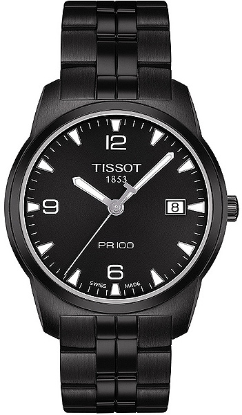 AAA 1:1 Replica Tissot-T-Classic-PR-100 Mens Watches Black Dial Swiss Quartz 38MM T049.410.33.057.00 Watch