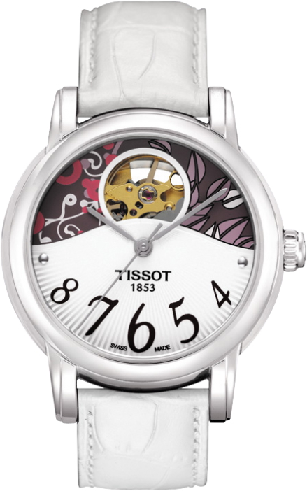 AAA 1:1 Replica Tissot-T-Classic-Lady-Heart Ladies Watches White Dial Automatic Self-wind 35MM T050.207.16.037.00 Watch