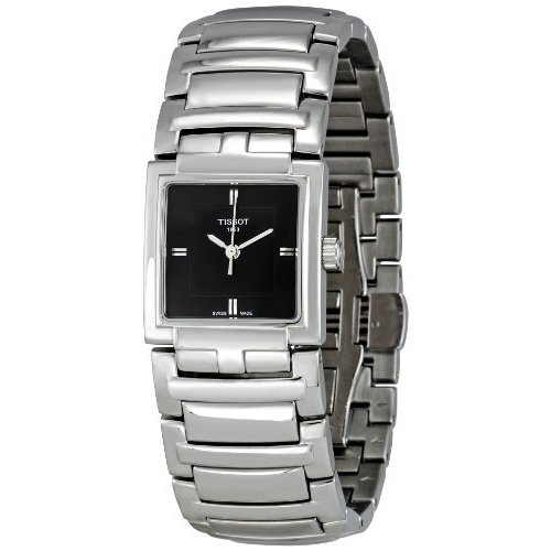 AAA 1:1 Replica Tissot-T-Trend-T-Evocation Ladies Watches Black Dial Swiss Quartz 24MM T051.310.11.051.00 Watch