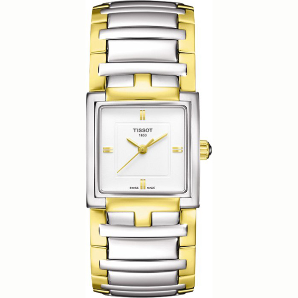 AAA 1:1 Replica Tissot-T-Trend-T-Evocation Ladies Watches White Dial Swiss Quartz 23MM T051.310.22.031.00 Watch