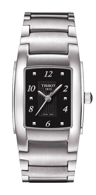 AAA 1:1 Replica Tissot-T-trend-T10 Ladies Watches Black Dial Quartz 25.4MM T073.310.11.057.01 Watch