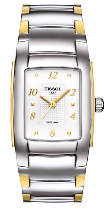 AAA 1:1 Replica Tissot-T-Trend Ladies Watches White Dial Swiss Quartz 25.4 x 31.2MM T073.310.22.017.00 Watch