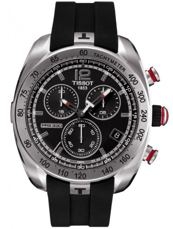 AAA 1:1 Replica Tissot-T-sport-Prs-330 Mens Watches Black Dial Swiss Quartz 44MM T076.417.17.057.00 Watch
