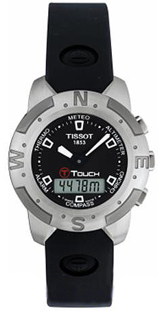 AAA 1:1 Replica Tissot-T-Tactile-T-Touch Mens Watches Black Dial Quartz T33.1.598.51 Watch