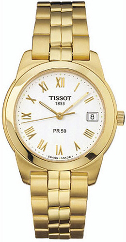 AAA 1:1 Replica Tissot-T-Classic-PR50 Mens Watches White Dial Quartz T34.5.481.13 Watch