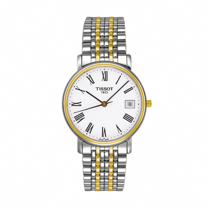 AAA 1:1 Replica Tissot-Desire Unisex Watches White Dial Swiss Quartz 34MM T52248113 Watch