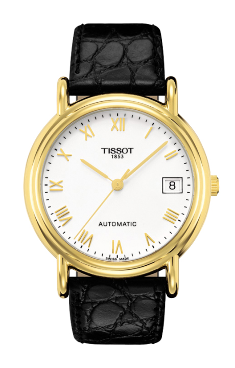 AAA 1:1 Replica Tissot-T-gold Mens Watches White Dial Automatic 35.5MM T71.3.430.13 Watch
