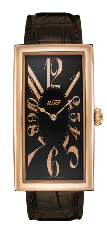AAA 1:1 Replica Tissot-Heritage Mens Watches Black Dial Mechanical 27 x 49.5MM T71.8.718.52 Watch