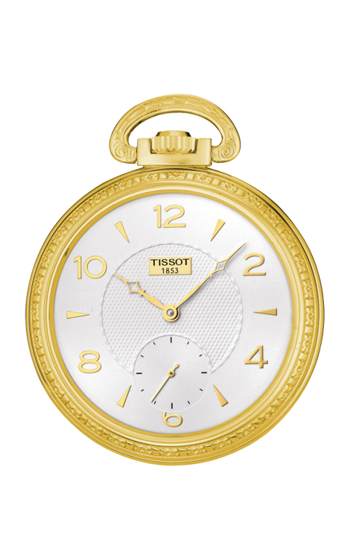AAA 1:1 Replica Tissot-T-pocket Watches Silver Dial Mechanical 51.8MM T82.4.407.34 Watch
