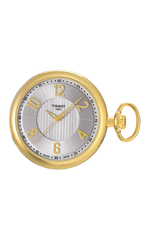 AAA 1:1 Replica Tissot-T-pocket Watches Silver Dial Quartz 48.7MM T82.4.550.32 Watch