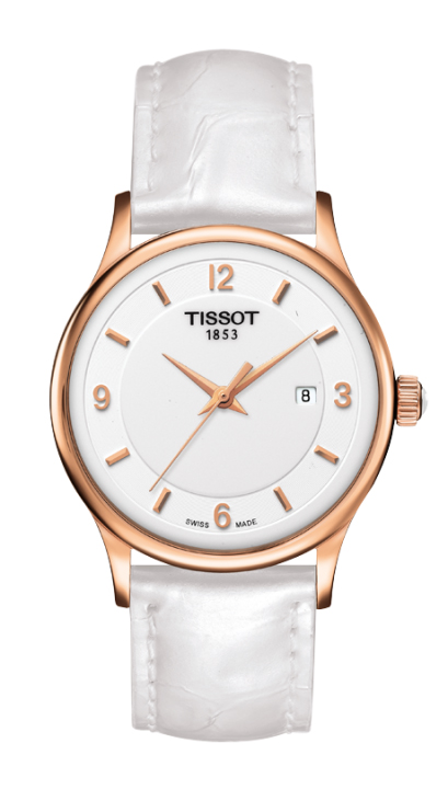 AAA 1:1 Replica Tissot-T-gold Ladies Watches White Dial Quartz 30MM T914.210.46.017.00 Watch