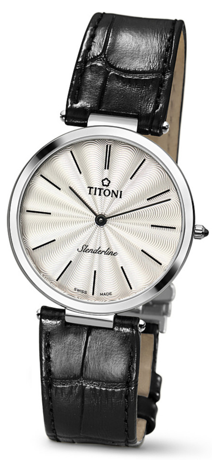 AAA 1:1 Replica Titoni-Slenderline Mens Watches Silver Dial Quartz 37MM TQ52926S-ST-341 Watch