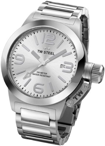 AAA 1:1 Replica TW-Steel-Canteen Unisex Watches Silver Dial Quartz 40MM TW304 Watch